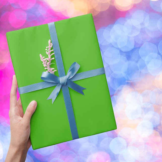 Papel De Regalo Color sólido verde Kelly (Subido por el creador)