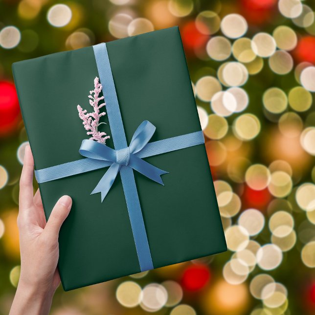 Papel De Regalo Color sólido verde oscuro (Subido por el creador)