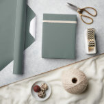 Papel De Regalo Color sólido verde profundo del río rocoso<br><div class="desc">Papel de envoltura de color sólido en una gran variedad de colores para todos sus regalos de boda y ducha. Los colores para 2025 son oscuros y audaces y esto es lo que encontrarás en mis últimos diseños con nombres de colores de varias empresas de diseño.</div>