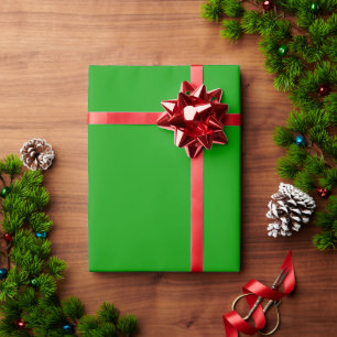 Papel De Regalo Color sólido verde simple