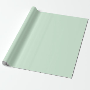 Papel De Regalo Color verde del Pastel Elfen minimalista #D1ECD5