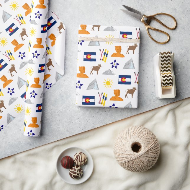 Papel De Regalo Colorado (Artesanía)