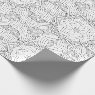 Papel De Regalo Coloree su propia mandala