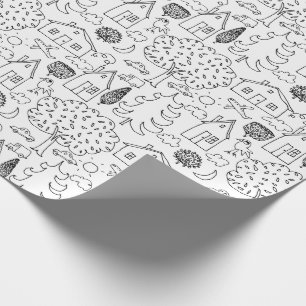 Papel De Regalo Coloree su propia vecindad