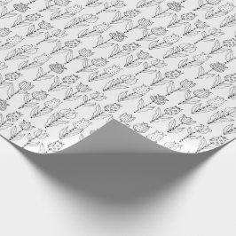 Papel De Regalo Coloree su propio modelo de los tulipanes