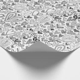 Papel De Regalo Coloree sus propios corazones del el día de San