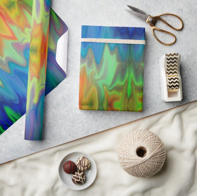 Papel De Regalo Colores Ardientes (Artesanía)