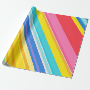 Papel De Regalo Colores Brillantes de Arcoíris – Alegre y Colorido