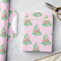 Colores brillantes de color de agua Árbol de Navid