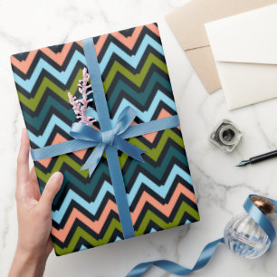 Papel De Regalo Colores Chevron