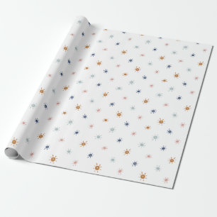 Papel De Regalo Colores de agua bohemias en tonos tierra