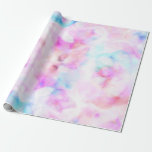 Papel De Regalo Colores de golosinas de algodón acuarela Glam fies<br><div class="desc">papel de envoltura de personalizado</div>