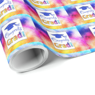 Papel De Regalo Colores de graduado, divertido