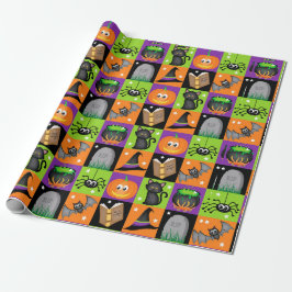Papel De Regalo Colores de Halloween