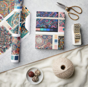 Papel De Regalo Colores de páginas Ajuste de regalo para regalos d