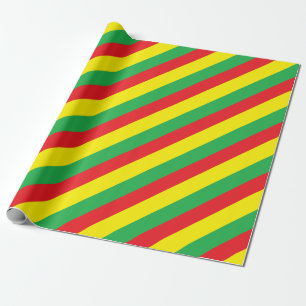 Papel De Regalo Colores de Rasta