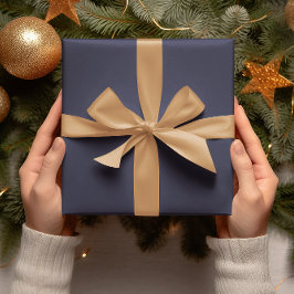 Papel De Regalo Colores de tendencia - Color azul marino - Rollo s