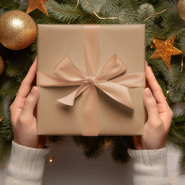 Papel De Regalo Colores de tendencia - Color beige cálido - Rollo 