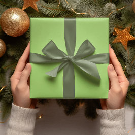 Papel De Regalo Colores de tendencia - Color verde Kiwi - Rollo só