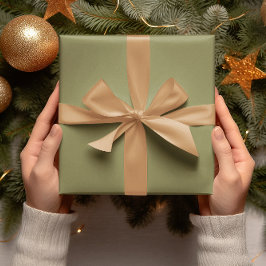 Papel De Regalo Colores de tendencia - Color verde oliva - Rollo s