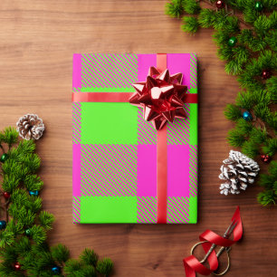 Papel De Regalo Colores DIY Búfalo Plaid Tartán LG SV Lima Shk Ros