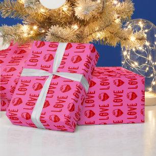 Papel De Regalo Colores DIY Corazones de AMOR de Fresa Altura del