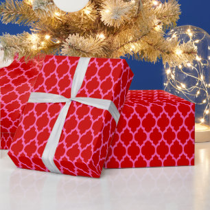 Papel De Regalo Colores DIY Morisco Cuatrofoils #4 SV Rosa Calient