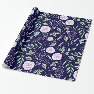 Papel De Regalo Colores pastel florales de cuento de hadas patrón