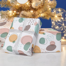 Papel De Regalo Colores Pastel Formas orgánicas Patrón sin problem