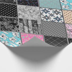 Papel De Regalo Colores retro de color retro de mosaico