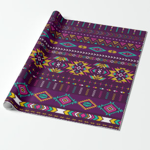 Papel De Regalo colores retro tribal vintage marinero inquebrantab