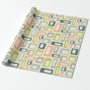 Papel De Regalo Colorful Mid Century style shapes