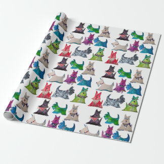 Papel De Regalo Colorful Scottie Wrapping Paper