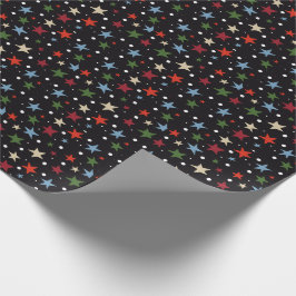 Papel De Regalo Colorful Star Pattern