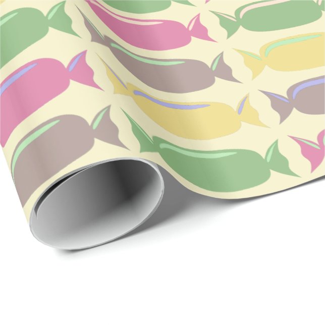 Papel De Regalo Colorful Wrapped Candy Pattern (Esquina del rollo)