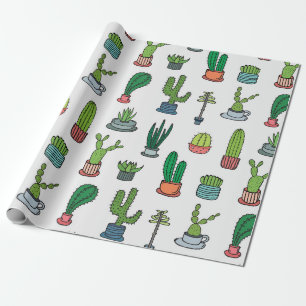 Papel De Regalo Colorida colección Cacti