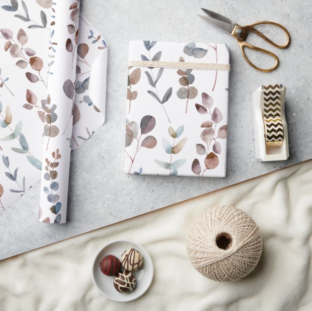 Papel De Regalo Colorida Eucalyptus (Artesanía)