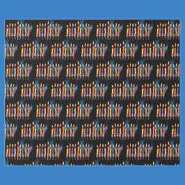 Papel De Regalo 🕎 colorida Hanukkah Menorah