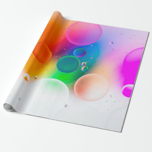 Papel De Regalo Colorida imagen artística de gota de petróleo en e