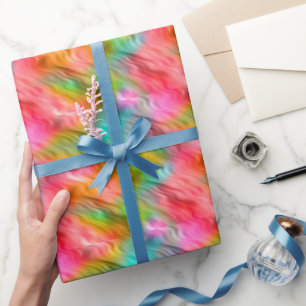Papel De Regalo Colorida textura ondulada de flor de grúa