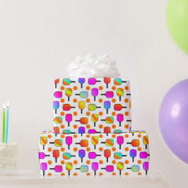 Papel De Regalo Coloridas palas de peletería, bolas de Naranja