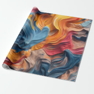 Papel De Regalo Colorido Abstracto Paint Splatter Art (5)