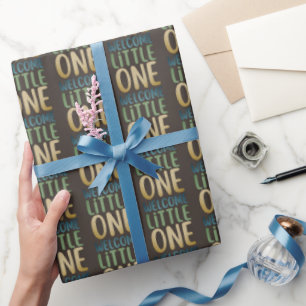 Papel De Regalo Colorido Baby Shower "Welcome Little One"