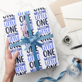 Papel De Regalo Colorido Baby Shower "Welcome Little One"