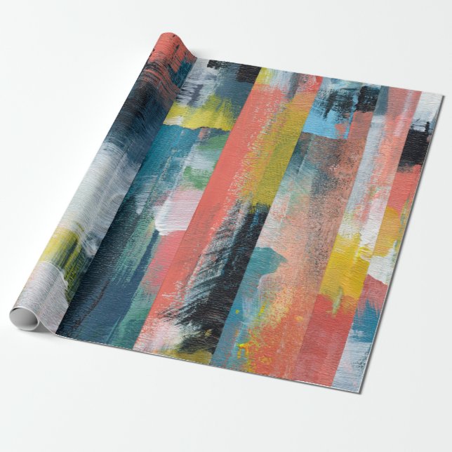 Papel De Regalo Colorido collage abstracto.  (Desenrollado)