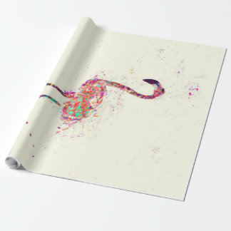 Papel De Regalo Colorido Flamingo Print Art Gift Lover