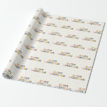 Papel De Regalo Colorido Hanukkah Oeste Retro Único Divertido<br><div class="desc">Papel de envoltura lindo y colorido con un divertido saludo Happy Hanukkah en la tipografía retro occidental.</div>