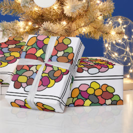 Papel De Regalo Colorido Jelly Bean
