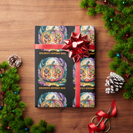 Papel De Regalo Colorido juego calabaza Halloween Bash