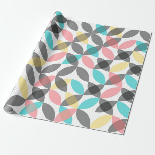 Papel De Regalo Colorido, moderno y alegre geométrico circular